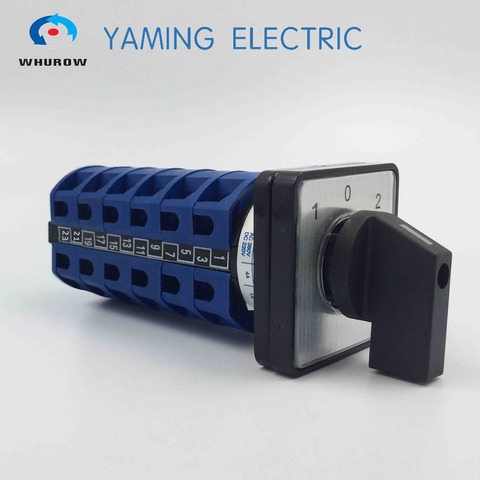 Commutateur Rotatif Universel 660V 20A 4 Pôles 2 Positions - Inverseur Moteur Électrique Jemcgrl