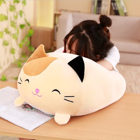 Doux Animal dessin animé oreiller coussin mignon gros chien chat pingouin cochon grenouille en peluche peluche belle enfants cadeau de naissance ► Photo 1/5