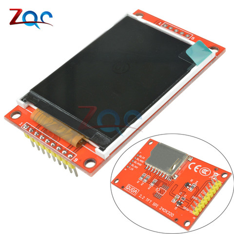 Module d'affichage à Port série LCD, 2.2 pouces, 240x320 points SPI TFT, ILI9341 5V / 3.3V 2.2 pouces 240x320 pour Arduino AVR/STM32/ARM/PIC Diy ► Photo 1/1