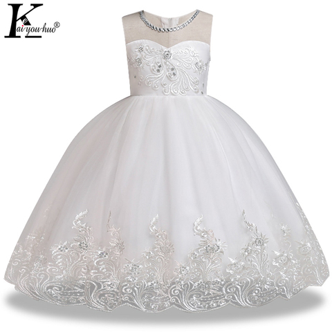 Filles robe Vestidos haute qualité Performance formelle Costume enfants robes pour filles robe de mariée Tutu fête princesse robes ► Photo 1/6