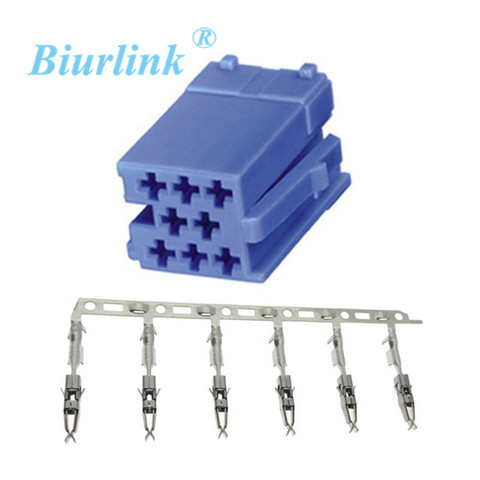 Biurlink-connecteur pour Volkswagen VDO Mini ISO, Contacts bleus, Mini minuterie à sertir ► Photo 1/1