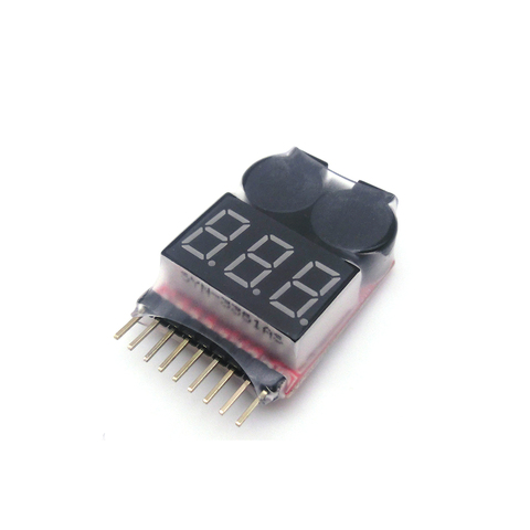 1 pièces 1-8S basse tension Buzzer alarme Lipo batterie indicateur de tension testeur pour RC voiture RC bateau RC Drone ► Photo 1/3