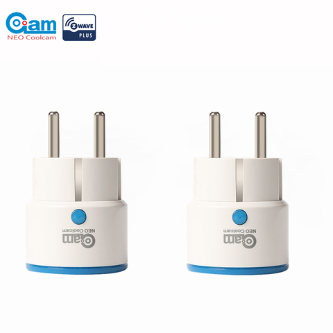 NEO COOLCAM 2 pièces/lot Zwave prise de courant intelligente domotique Zwave prise, Z Wave Range Extender fonctionne avec clin d'oeil, SmartThings ► Photo 1/6