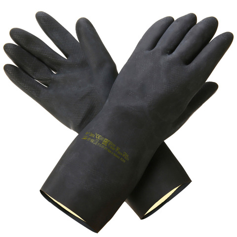 Gants en caoutchouc résistant aux acides et aux alcalis gant chimique pour jardin creuser des gants d'assurance du travail gants de protection Mayitr ► Photo 1/6