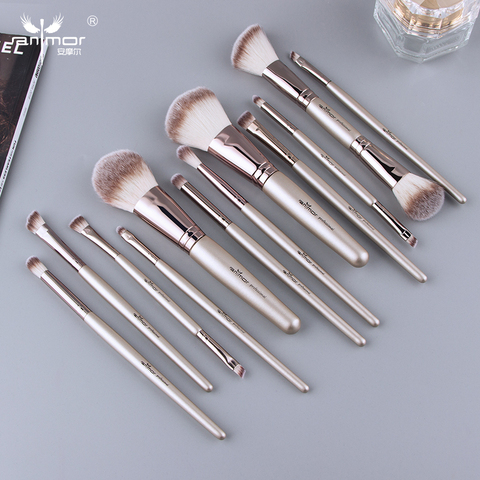 Anmor nouveau pinceaux à la mode Contour Blush maquillage fond de teint professionnel fard à paupières sourcil poudre maquillage brosse outils cosmétiques ► Photo 1/6