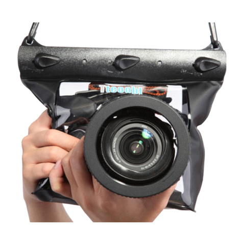 Tteoobl GQ-518L appareil photo étanche sac sec 20m plongée sous-marine caméra boîtier pochette sac sec pour Canon Nikon reflex numérique ► Photo 1/6