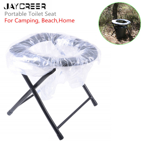 JayCreer — La chaise confortable, siège de toilette portable, pour camping, plage, randonnée, pliable et plus encore ► Photo 1/6