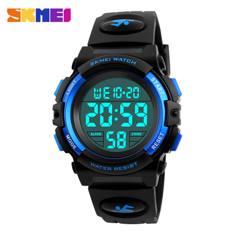 SKMEI Montres Multifonctionnelles de marque Enfants LED Numérique Étanche Montres De Sports d'extérieur Montres pour Enfants Garçon Filles ► Photo 1/6