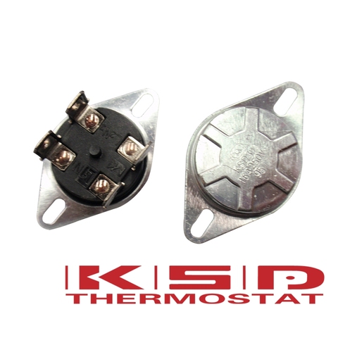 Thermostat de chauffage à réinitialisation manuelle KSD302X 75 85 92 93 95 105 ° Celsius, 20a 250v, interrupteur de température bipolaire 4 pieds, thermostat thermique ► Photo 1/3