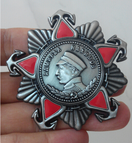 Médaille de la 2e classe de l'armée de Nakhimov de la seconde guerre mondiale, de l'ordre soviétique russe ► Photo 1/1