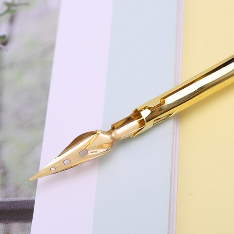Calligraphie dessin Dip encre plume stylo ensemble Signature écriture Antique élégant cadeaux ► Photo 1/6