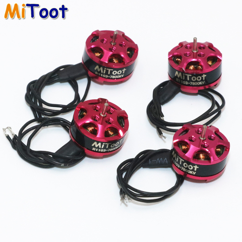 4 pièces/lot Mitoot 1103 7800kv 2-3s Mini moteur sans balais pour RC 80 90 100 mm 120mm Mini Drone Multirotor ► Photo 1/6