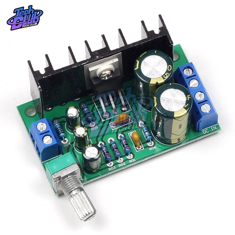Amplificateur de puissance Audio Mono canal TDA2050 DC 12-24V 5W-120W, 1 canal, Module de carte ► Photo 1/6