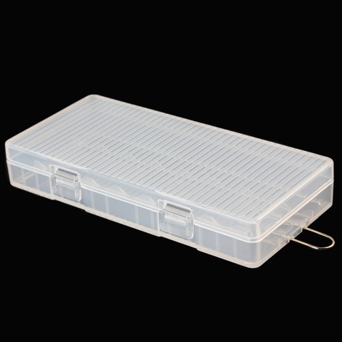 Boîte de rangement de porte-batterie AA en plastique dur Transparent Portable Soshine avec support de crochet pour conteneur de piles 8 x AA ► Photo 1/5