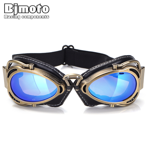 BJMOTO – lunettes de soleil pour motocycliste, Cool, pour Scooter, Moto, Aviateur, Vintage, pour Motocross, 2022 ► Photo 1/6