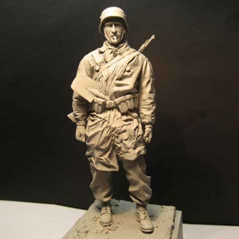 Kit de modèles en résine 1/16 figurines de soldats de combat, kits de figurines historiques, 161G ► Photo 1/5