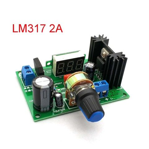 LED LM317 abaisseur Module d'alimentation régulateur de tension réglable entrée cc 0V-30V AC 0V-22V sortie cc 1.25V-30V 2A ► Photo 1/4