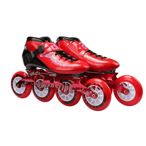 Jus Japy Vitesse roller-skates Carbone fibre Professionnel 4*100/110mm Concurrence 4 Roues Course De Patinage Patines Similaire Powerslide 38 ► Photo 1/1