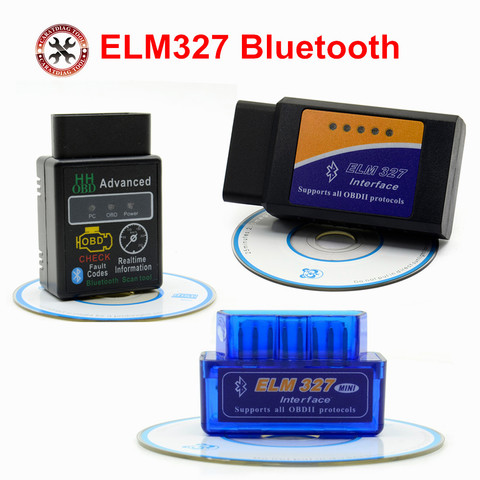 2022 plus récent ELM327 ELM 327 V2.1 outil de Scanner de Code de voiture Bluetooth Super MINI ELM327 OBD2 Suppot tous les protocoles OBD2 ► Photo 1/6