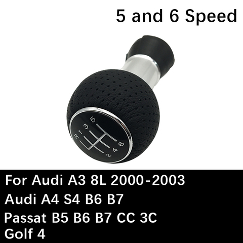 Levier de changement de vitesse manuel, 5 6 vitesses, pour Audi A3 2000 à 2003 Audi A4 S4 B6 B7 Passat B5 B6 B7 CC 3C Golf 4 ► Photo 1/6
