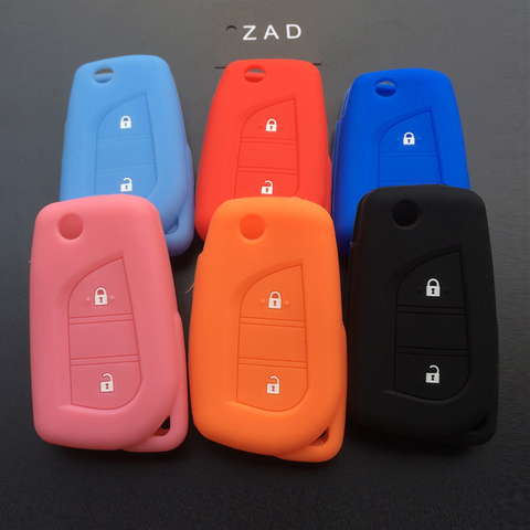 ZAD-Coque de clé de voiture en caoutchouc de silicone, coque de