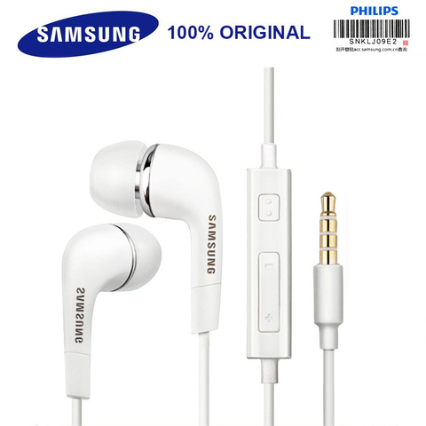SAMSUNG Original écouteur EHS64 filaire 3.5mm in-ear avec Microphone pour Samsung Galaxy S8 S8Edge Support certification officielle ► Photo 1/6