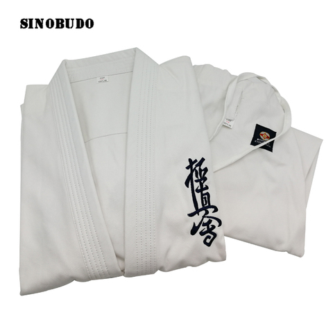 Dobok – uniforme de karaté en toile 100% coton 12oz, uniforme Kimono Gi en tissu pour enfants et adultes, ceinture blanche gratuite ► Photo 1/6