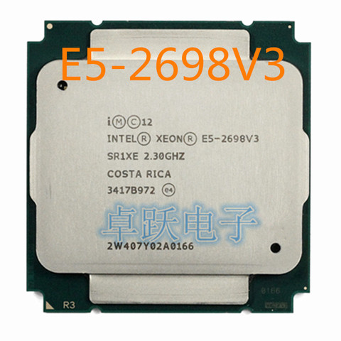 Processeur 16 cœurs 22nm E5 2.3 V3 2698 W V3, 135 GHZ, 40M, livraison gratuite ► Photo 1/1