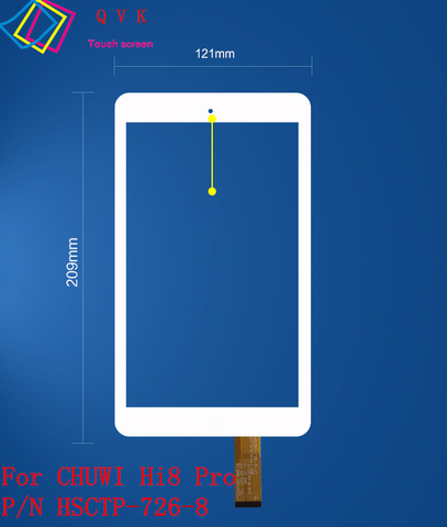 Tablette pc de 8 pouces pour CHUWI Hi8 pro CW1513, écran tactile capacitif en verre, panneau de numériseur p/n HSCTP-489-8 HSCTP-726-8-V1 ► Photo 1/1