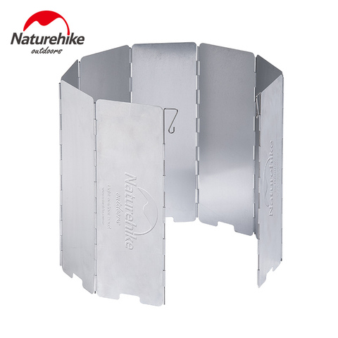 Naturtriumph-bouclier anti-vent pliable, pour cuisinière de Camping, 8 plaques, ultraléger pour l'extérieur, NH15F008-B ► Photo 1/5