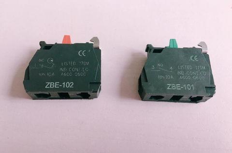 Bloc de Contact télémécanique ZBE-101 NO ZBE-102 NC, 10 pièces, remplacement de TELE 10A 400V ► Photo 1/2