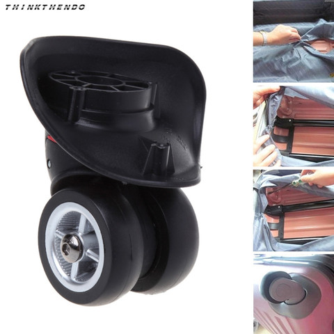 THINKTHENDO Hot nouveau 2 pièces valise bagages accessoires universel 360 degrés roues pivotantes roue de chariot de haute qualité 2022 ► Photo 1/6