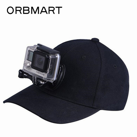 ORBMART – casquette pour caméra de Sport, ajustable, en toile, pour Gopro 7 6 5 4 4 + 3 SJCAM SJ4000 SJ6000 Xiaomi Yi 2K Soocoo Eken H9 4k ► Photo 1/6