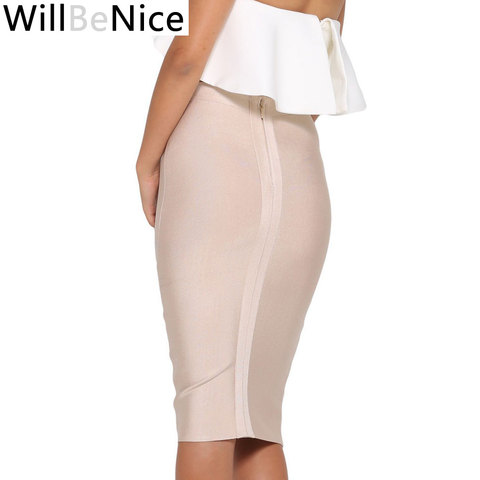 WillBeNice nue 2022 nouveauté Empire Sexy dame genou longueur Bandage jupe crayon ► Photo 1/6