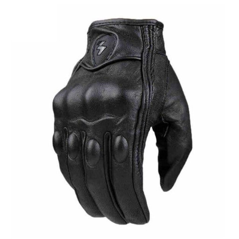 Gants de Moto en cuir véritable pour hommes et femmes, étanches pour écran tactile, pour Motocross, pour Motocross, pour étoiles, nouvelle collection ► Photo 1/6