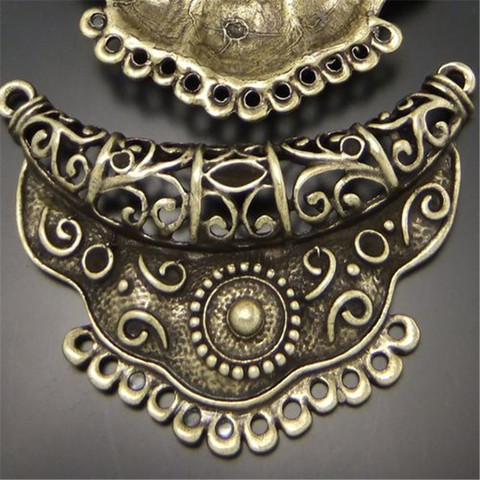 GraceAngie-connecteur de charme à la mode en alliage de Bronze, Style antique, accessoires bijoux, 3 pièces 63*44mm, 03160 ► Photo 1/5