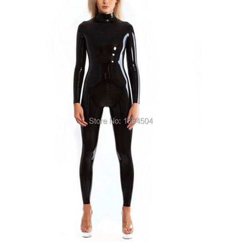 Catsuit zentai cekc – combinaison sexy et exotique en Latex noir, fait à la main, personnalisée, avec fermeture éclair à trois voies, nouvelle collection 2022 ► Photo 1/3