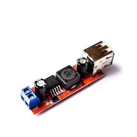 Module convertisseur abaisseur pour chargeur de véhicule, 6V-40V à 5V, 3a, Double USB DC-DC, LM2596 ► Photo 1/3