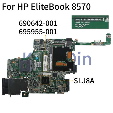 KoCoQin – carte mère pour ordinateur portable HP EliteBook 8570W, QM77 2RAM, 690642 – 001, 690642-501, SLJ8A ► Photo 1/5