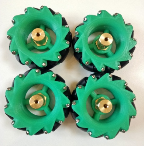 4 pièces 70mm Nylon omnidirectionnel roue Omni pneu universel pneu pour Arduino bricolage voiture intelligente RC jouet Compatible plastique moyeu couplage ► Photo 1/4