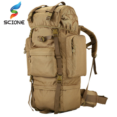 70 L grand sac à dos sac de sport en plein air 3P sacs tactiques militaires pour la randonnée Camping escalade sac en Nylon résistant à l'usure imperméable ► Photo 1/6