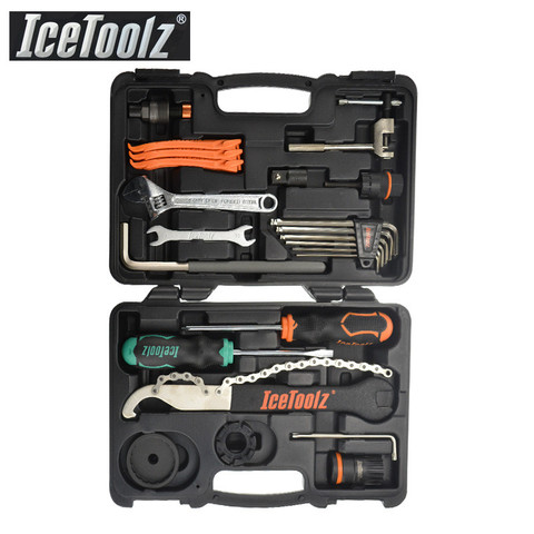 IceToolz-Kit d'outils de réparation de vélo, Essence 82F4, multifonctionnel, boîte à outils, boîte à outils, trousse de réparation de vélo ► Photo 1/6