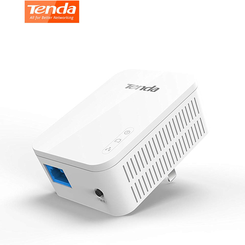 1 paquet adaptateur de ligne électrique Tenda AV1000 Gigabit jusqu'à 1000 Mbps PH3 Ethernet PLC Homeplug pour partenaire de routeur WiFi sans fil IPTV AV2 ► Photo 1/1