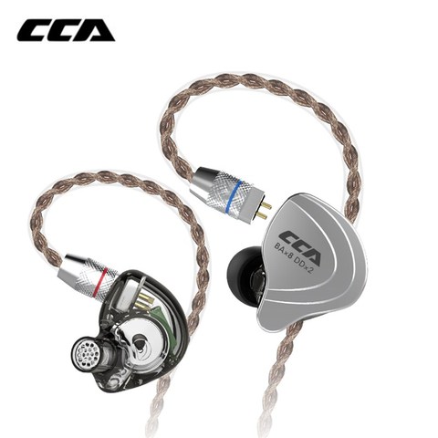 CCA C10 4BA + 1DD hybride dans l'oreille écouteur Hifi Dj Monito sport en cours d'exécution écouteur câble 10 unité d'entraînement casque antibruit ► Photo 1/6