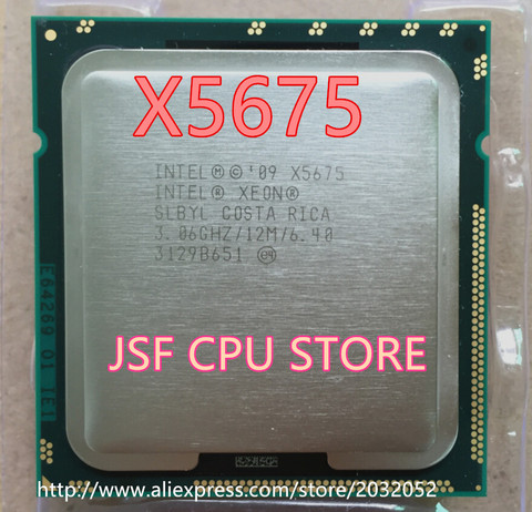Processeur intel X5675 x5675, 6 cœurs, 3.06Ghz, L3, 12 mo, 95W, Socket LGA 1366, pour ordinateur de bureau, 100% fonctionnel, livraison gratuite ► Photo 1/1