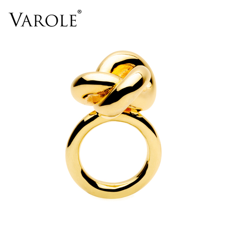 2022 nouveau VAROLE mode infini anneau à nouer Design or couleur Midi anneaux pour femmes anneau bijoux Anel Feminino ► Photo 1/6