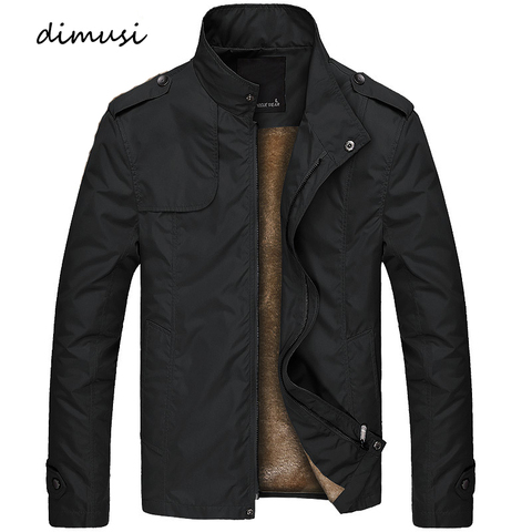 DIMUSI-blouson d'hiver aviateur pour hommes décontracté, Slim Fit, veste d'affaires épaisse et chaude, coupe-vent, 4XL,TA249 ► Photo 1/6