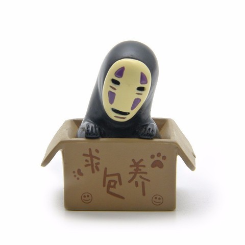 Hommes sans visage Pvc figurine jouet Cosplay Mini modèle pas de visage homme Anime modèle poupée jouet pour enfant garçon petit jardin paysage décor ► Photo 1/6