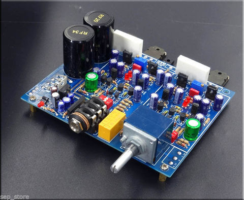 HIFI classe A FET carte amplificateur casque/kit socle sur HA5000 avec pot alpes ► Photo 1/2