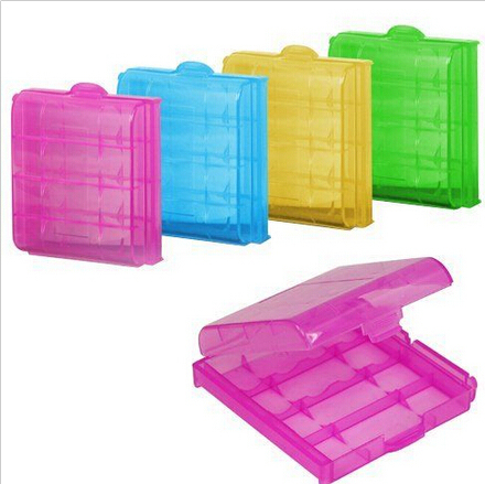 1PC boîtes de rangement de piles universelles piles en plastique dur mallette de rangement pour AA support de pile AAA boîte de rangement 6.5x6.0x1.7cm ► Photo 1/5